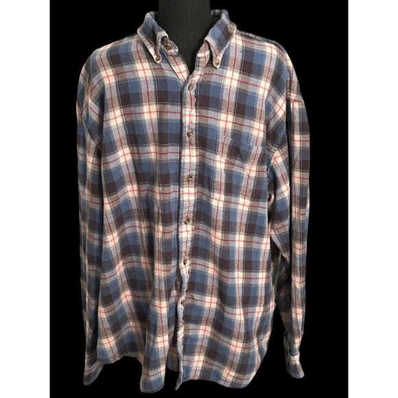 G.H. Bass &‎ Co. Shirt, Men's Size XXL, Plaid, Button Up Long Sleeve - Picture 1 of 6